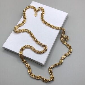Erwin Pearl Byzantine Gold Tone Statement Costume Necklace